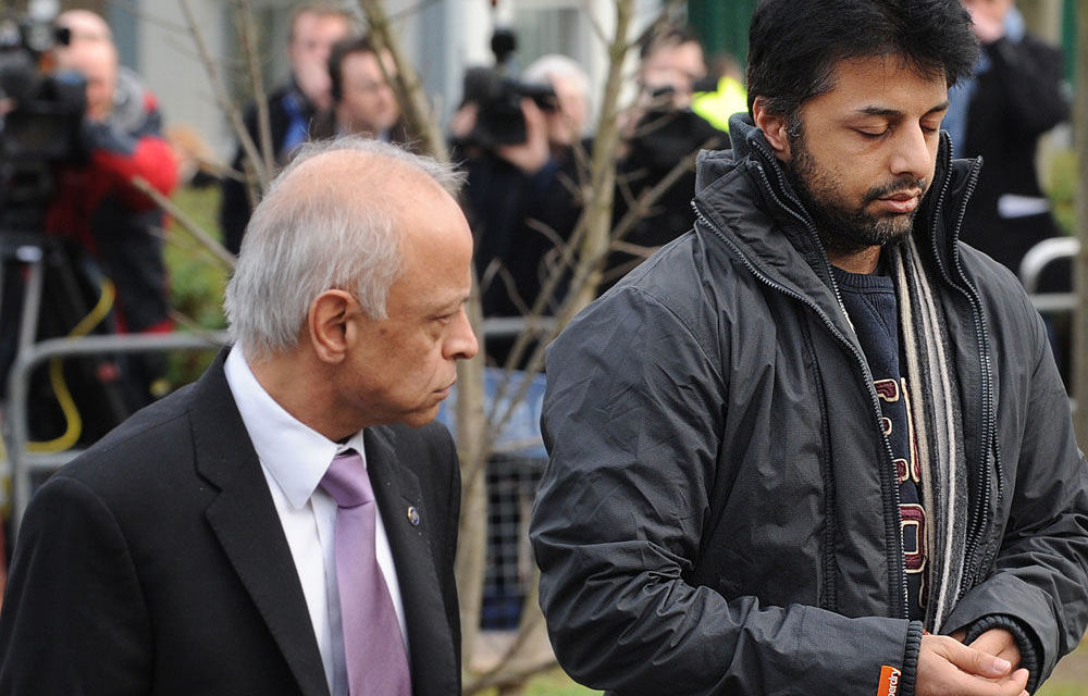 Shrien Dewani and his father Prakash Dewani.