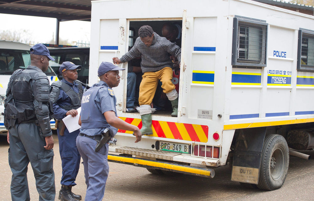 The Marikana miners have been charged with the murder of 34 of their colleagues who were shot by police on August 16.