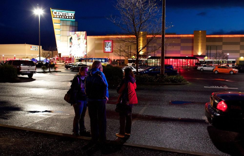 Outside Clackamas Town Centre after Oregon gunman went on a shooting spree.