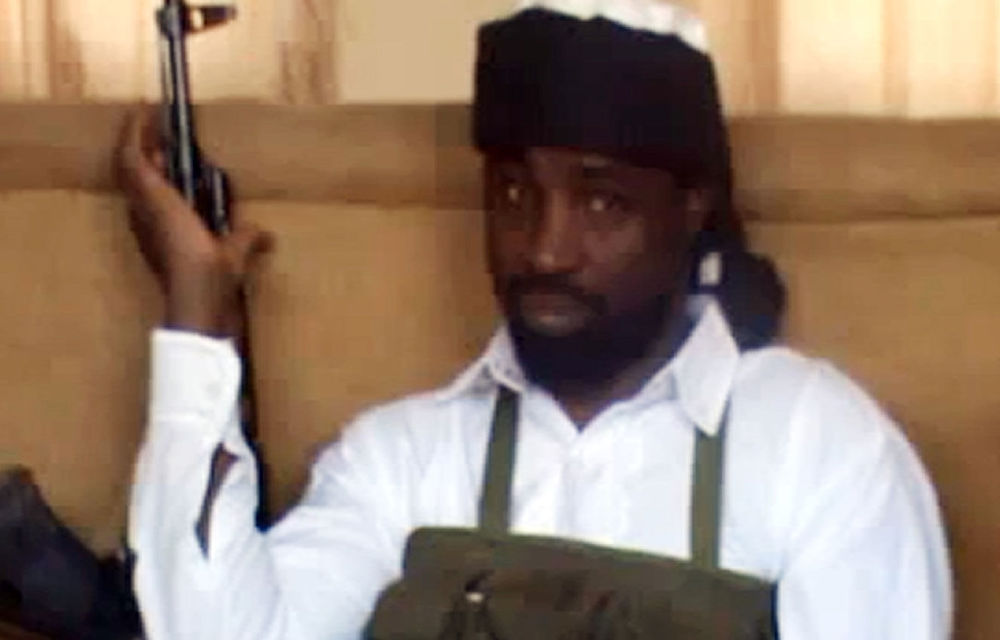 This still picture posted on YouTube reportedly shows Abubakar Shekau