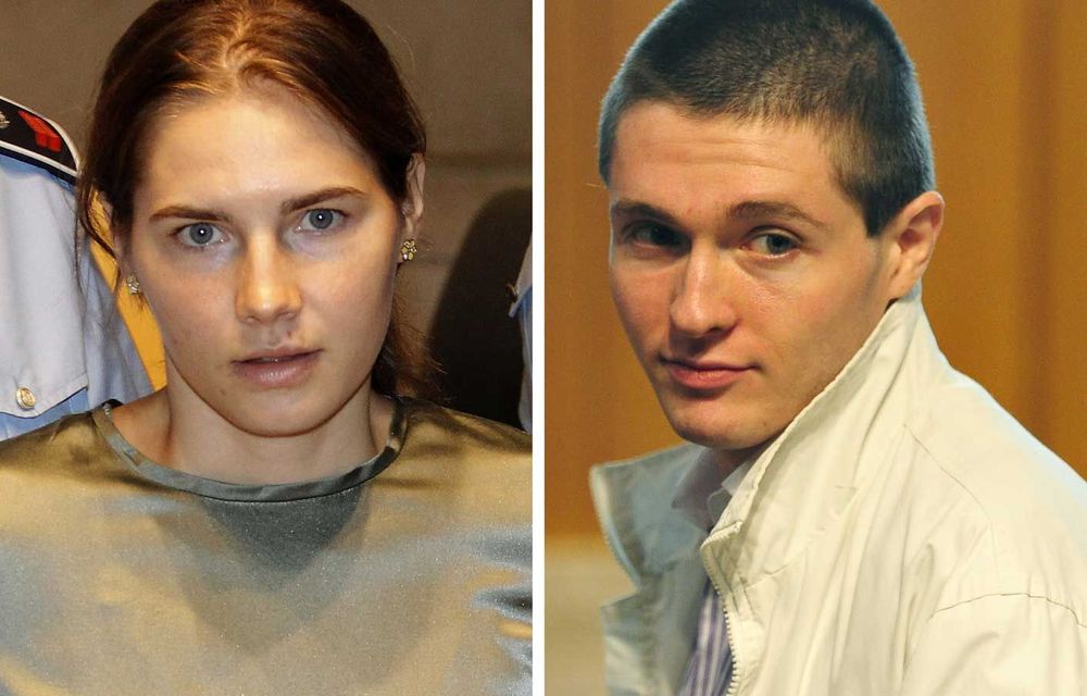 Amanda Knox and her co-accused Raffaele Sollecito.