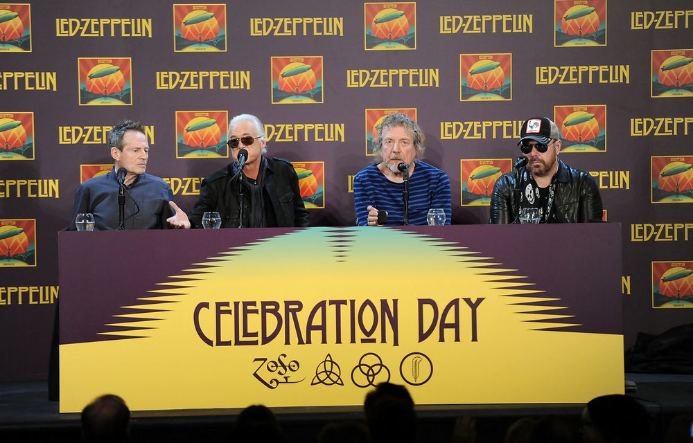 Led Zeppelin ahead of the theatrical release of Celebration Day