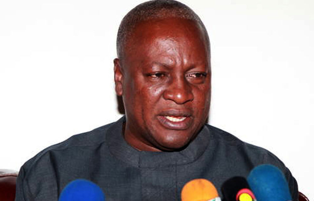 Ghana's President John Dramani Mahama.