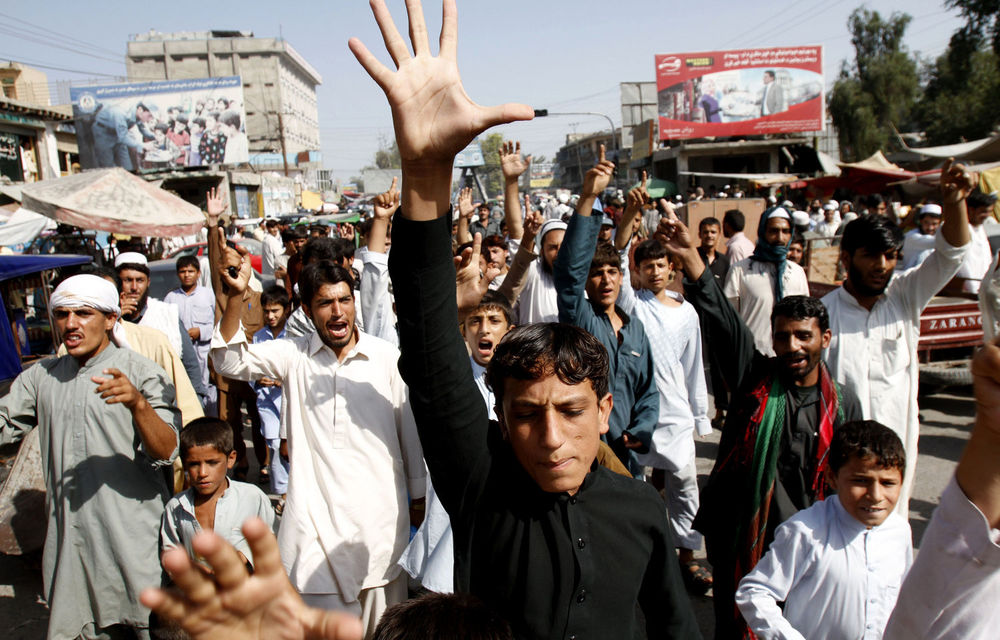 Afghans shout anti-US slogans in Jalalabad