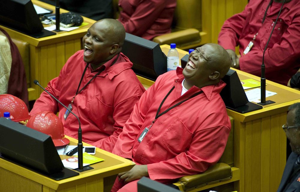 EFF leaders Julius Malema and Floyd Shivambu.