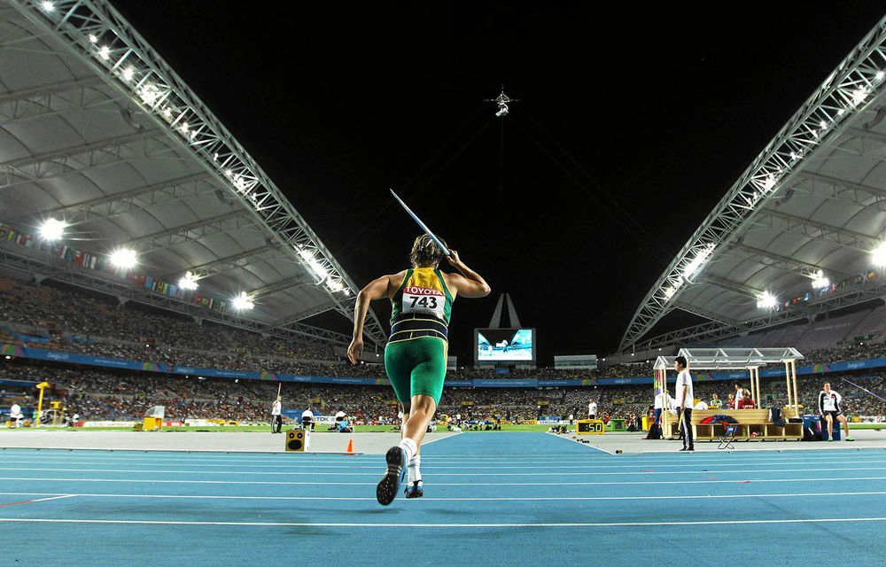 Javelin thrower Sunette Viljoen.