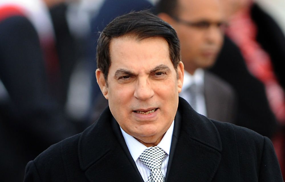 A file photo taken on December 13 2010 of Tunisia's ousted president Zine el Abidine Ben Ali.