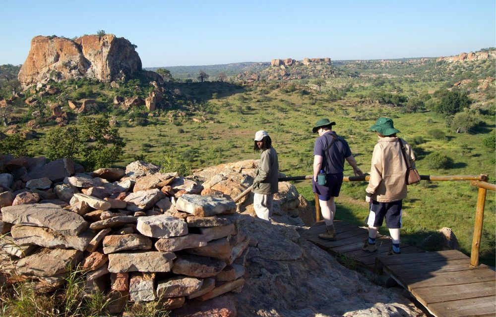 Tourists at the Mapungubwe Koppie.