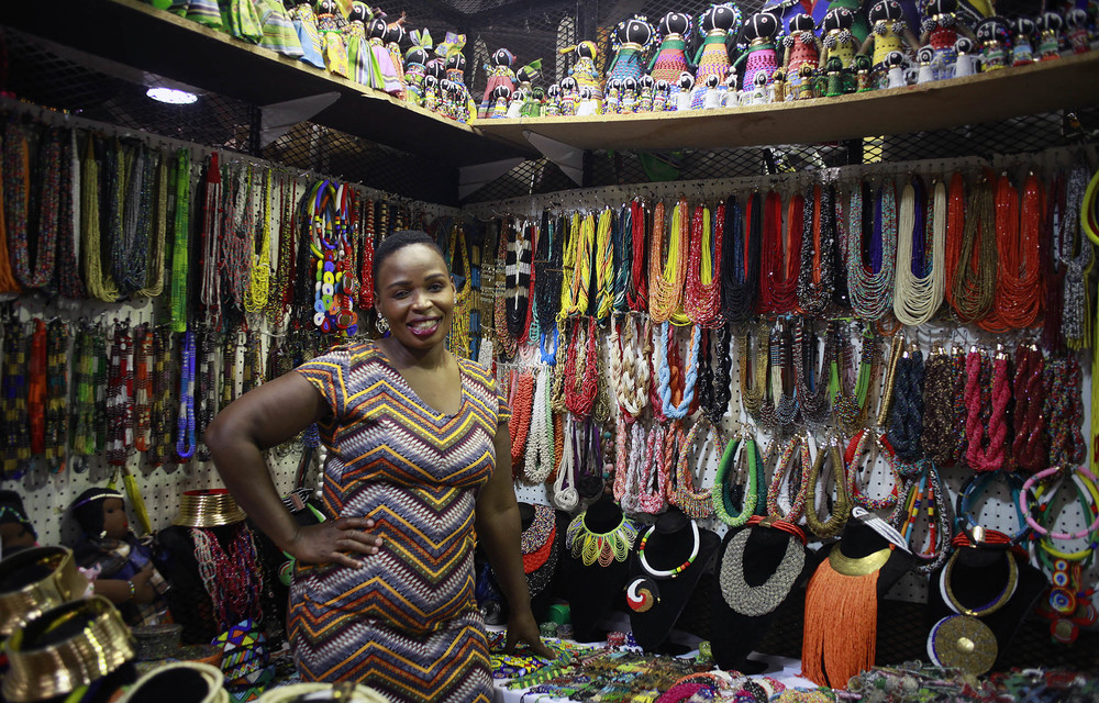 Zanele Ncube is the owner of Mazet Beadworks.