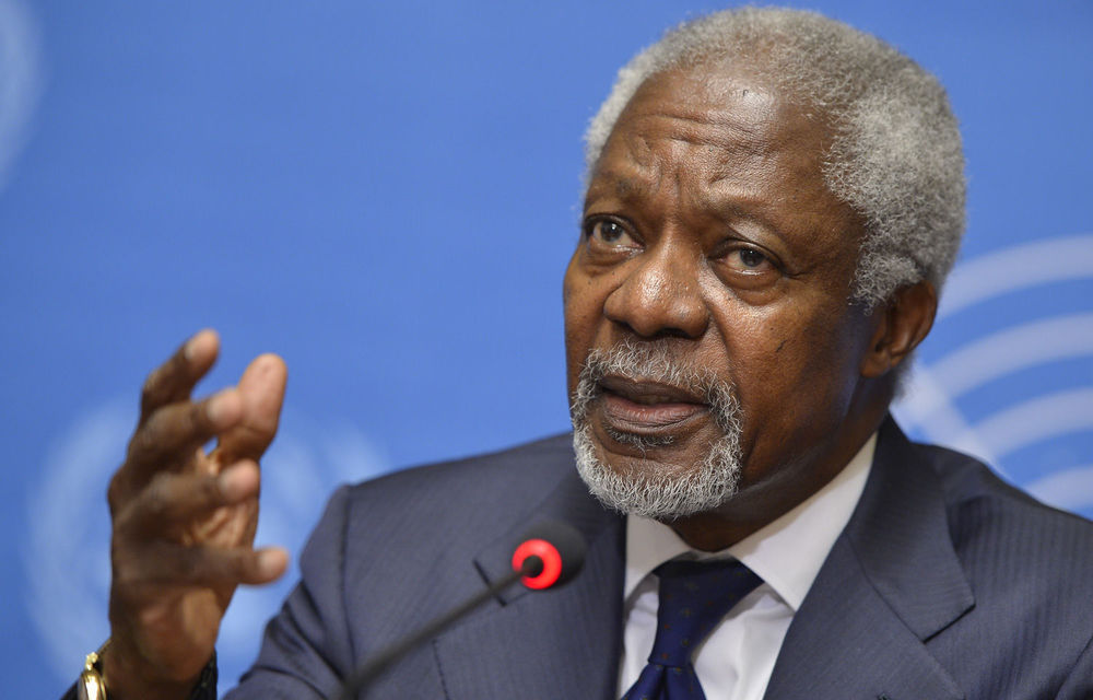 UN-Arab League special envoy and former UN secretary general Kofi Annan says he doubts Syrians would "select people with blood on their hands" for a transitional council.