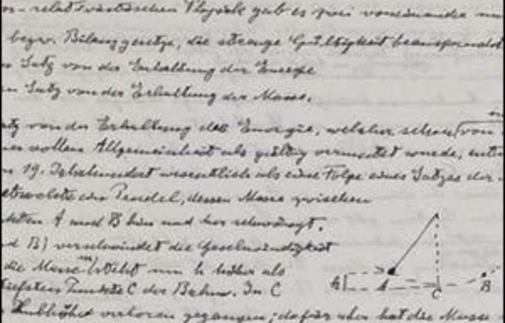 Albert Einstein’s manuscripts go online