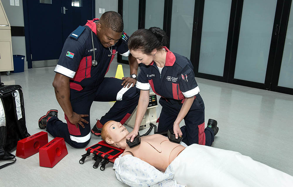 EMS students train at Nelson Mandela University. About 50% of EMS positions are vacant in Limpopo.