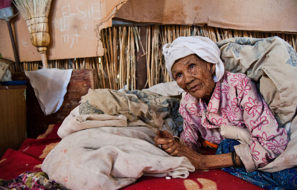 Elsie Visagie says their shack is cold but at least it is ‘a roof over our heads’.