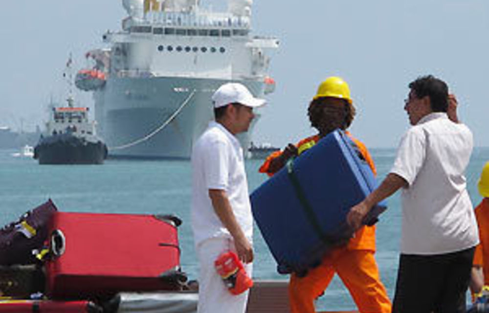 Passengers Disembark From Stricken Costa Allegra