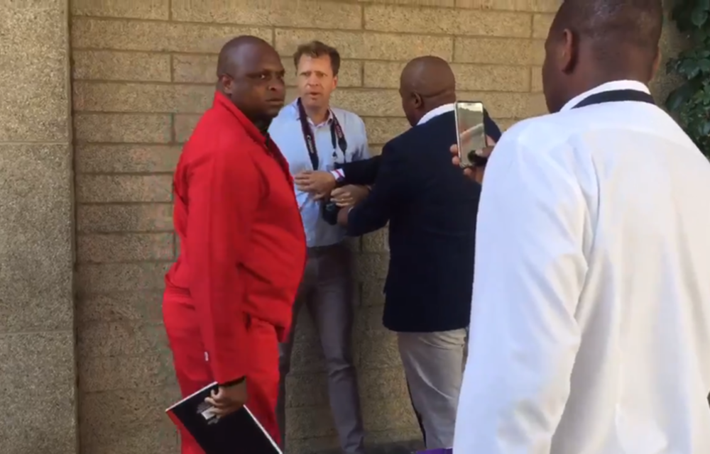 ‘I’m sorry my brother,’ says Shivambu to journo following scuffle