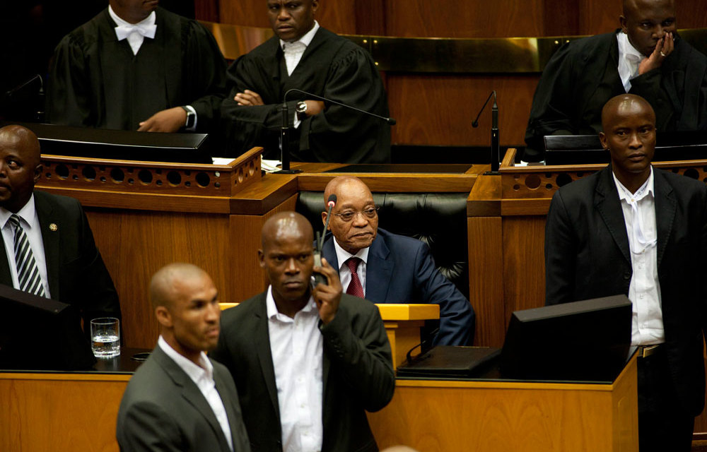 President Jacob Zuma during the State of the Nation Address 2015.