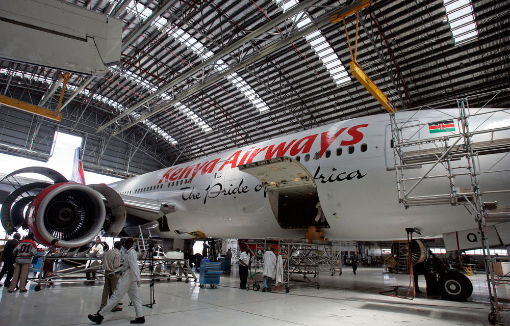 High costs caused Kenya Airways's pretax profit to plunge 57% in the full year that ended last March.