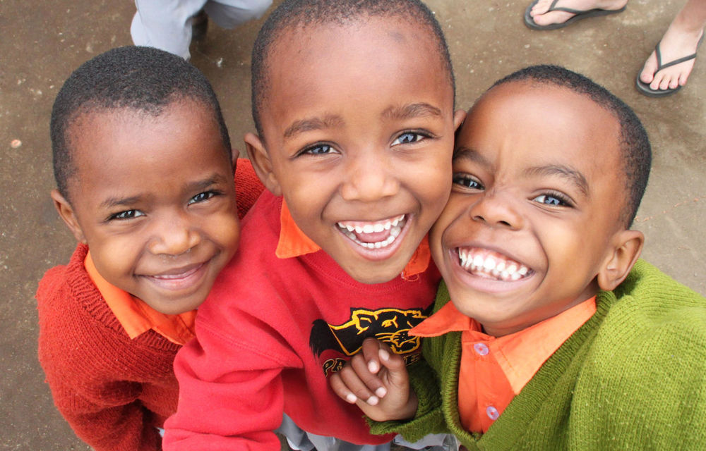 Children from the Cheka School in Tanzania are some of the people who benefitted from Mandela Day efforts in England.