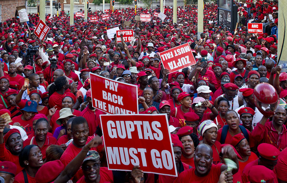 Economic Freedom Fighters members flooded the streets ahead of Zuma’s court appearance relating to the non-security upgrades on his Nkandla home.