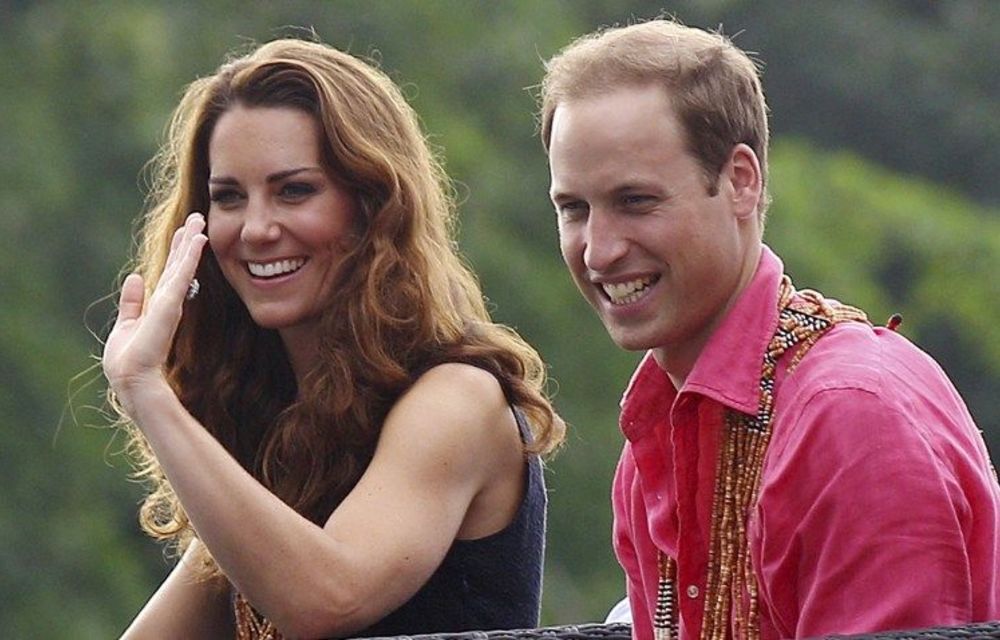 Britain's Prince William and his wife Catherine