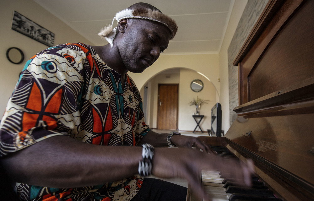 Music for the people: Composer and pianist Sibusiso Mashiloane does not believe he should be locked into any one tradition of jazz. Photo: Rogan Ward