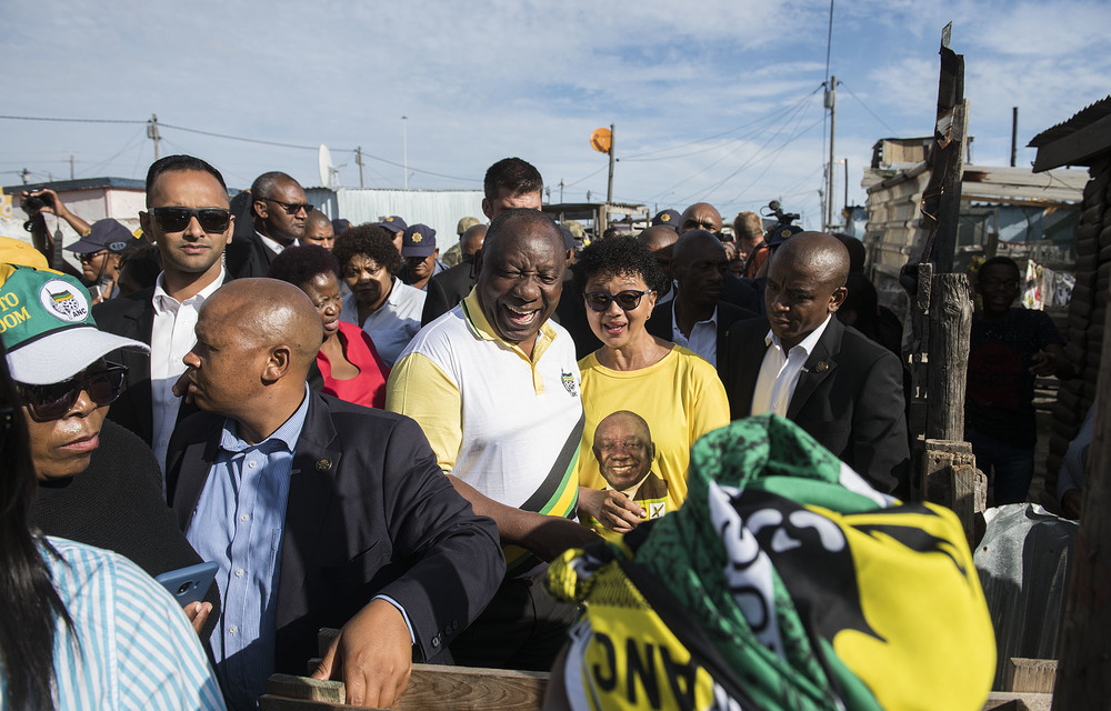 Campaign trail: ANC supporters came from afar to hear President Cyril Ramaphosa when he visited Khayelitsha in the Western Cape