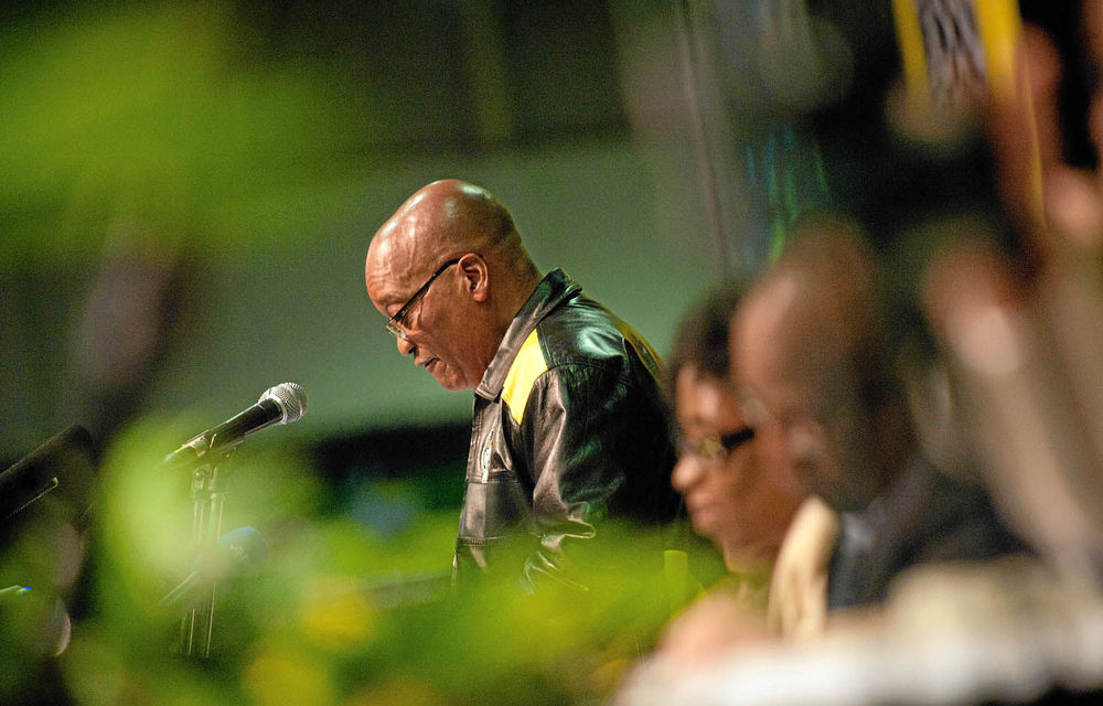 Five ANCYL supporters have been detained after disrupting President Jacob Zuma's speech in Limpopo.