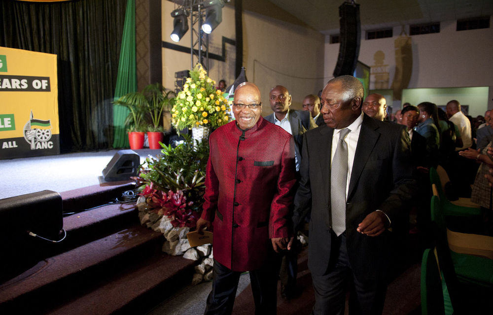 President Jacob Zuma arrives for the the ANC's gala dinner on Friday night.