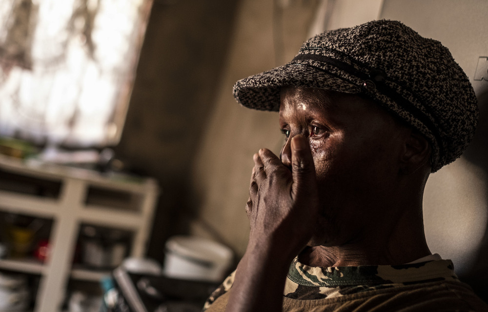 Hopeless: Ntombi Dlamini lives in her mother’s unfinished house in Alexandra despite having been on the housing subsidy waiting list since 1996.