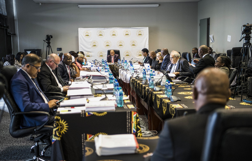 Judging: The Judicial Service Commission interviewed Constitutional Court candidates. Photo: Delwyn Verasamy