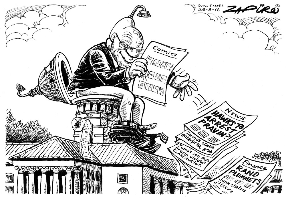 Zapiro: Is No 1 treating the state like his personal toilet?