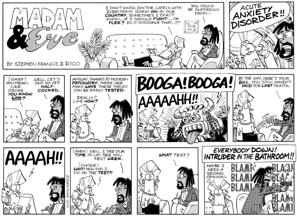 Madam and Eve: Pistorius and general anxiety disorder