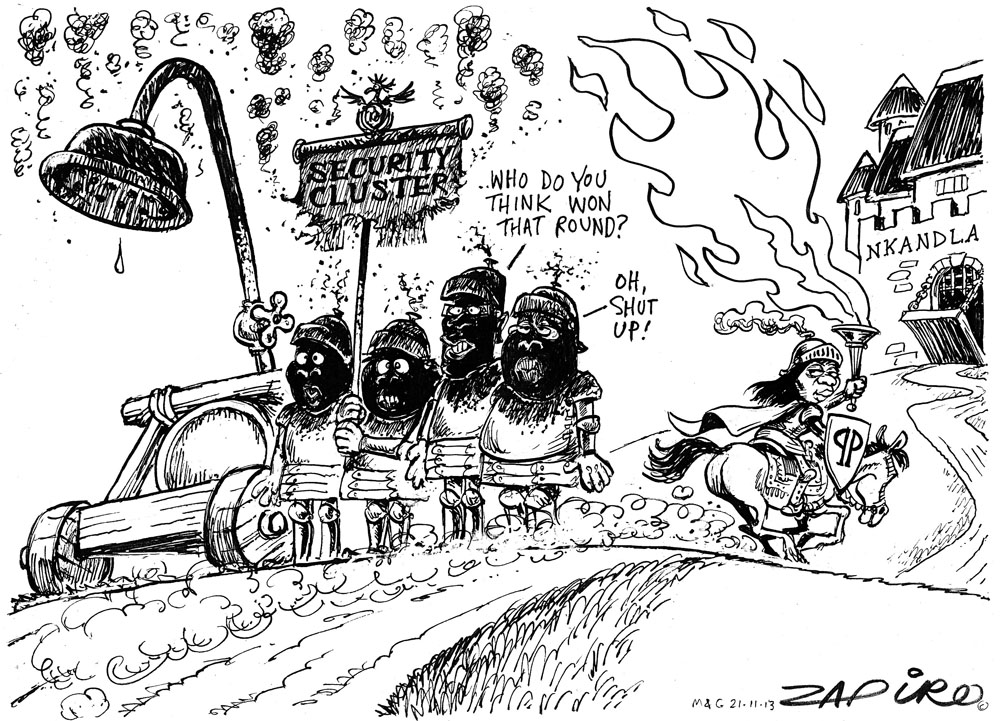 Zapiro: The security cluster and Jacob Zuma’s Nkandla