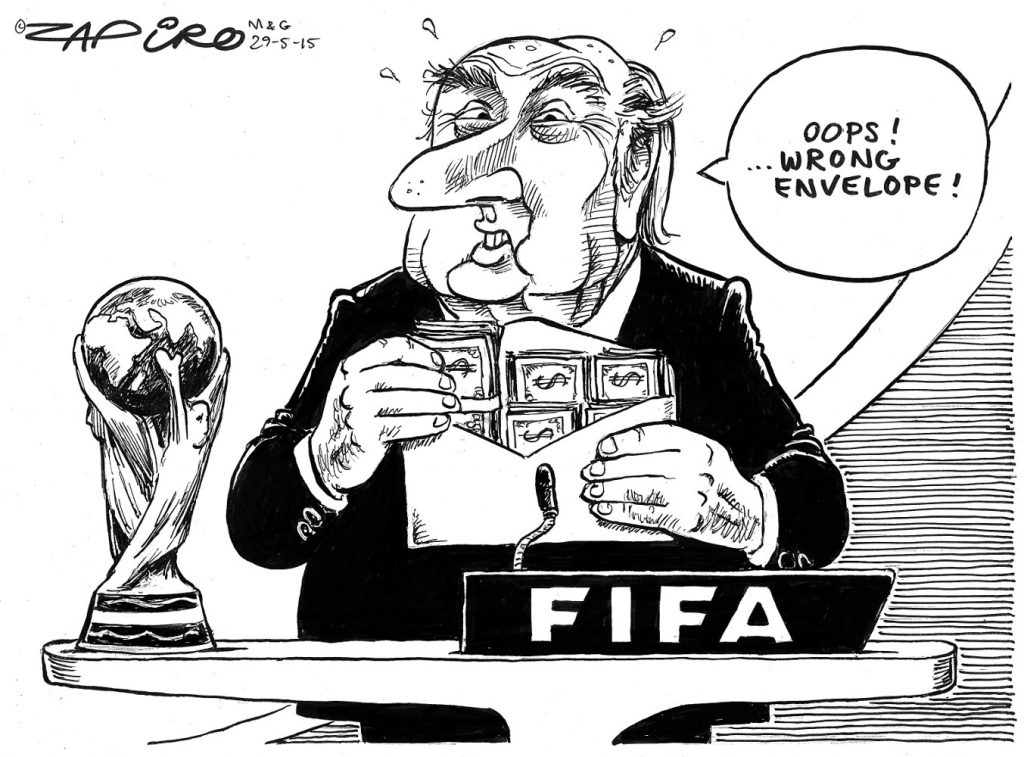 Zapiro: And the World Cup host country is …