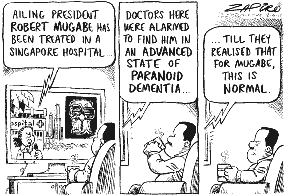 Zapiro: Robert Mogabe