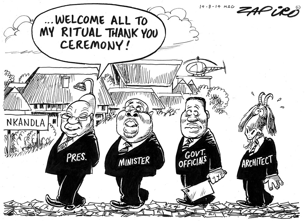 Zapiro: Jacob Zuma and the Nkandla ‘ritual’
