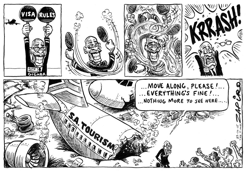 Zapiro: SA tourism braces itself for a crash landing