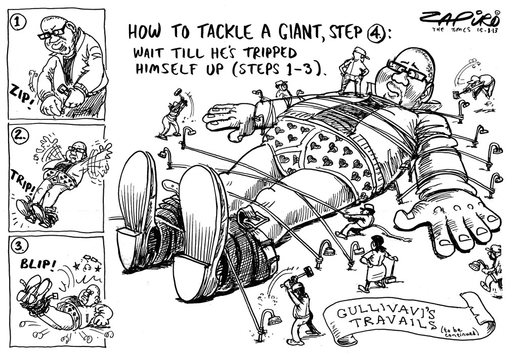 Zapiro: Vavi: How to trip a giant