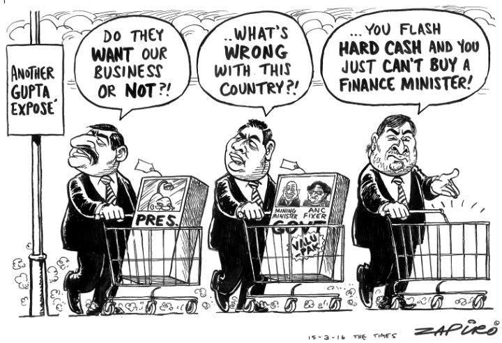 Zapiro: Guptas’ SA shopping experience starts to sour