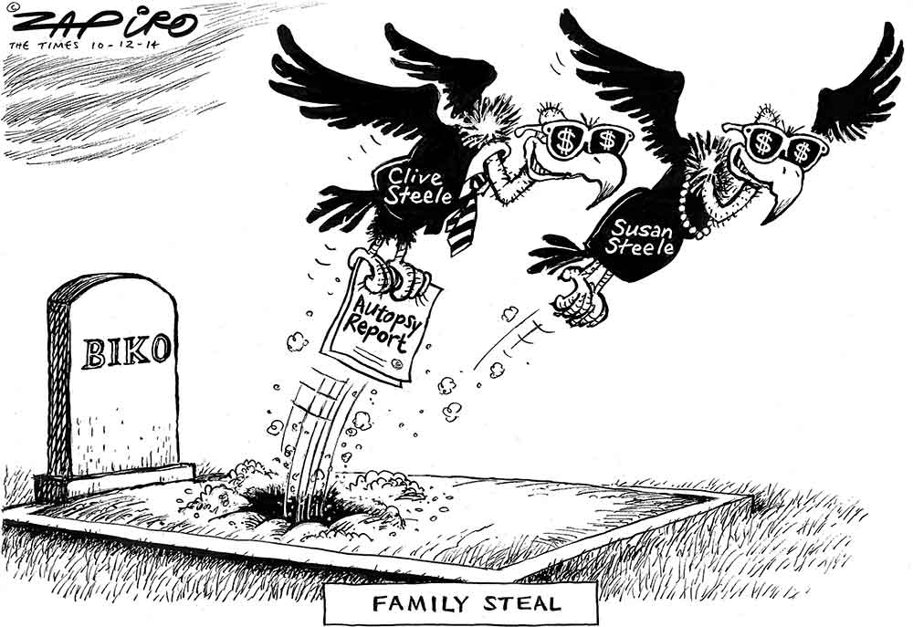 Zapiro: Steele: Stealing the Biko legacy