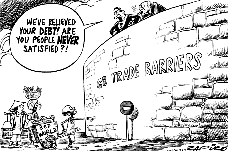 Zapiro: G8 trade barriers