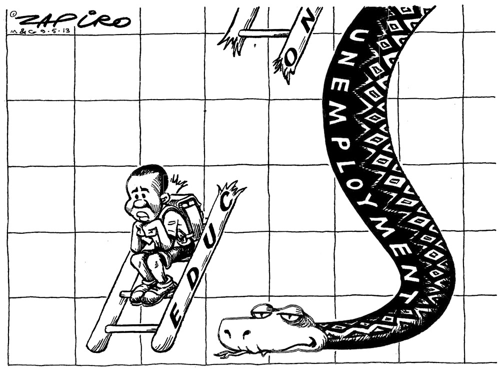 Zapiro: Education and unemployment - The Mail & Guardian Zapiro: Education and unemployment - The Mail & Guardian