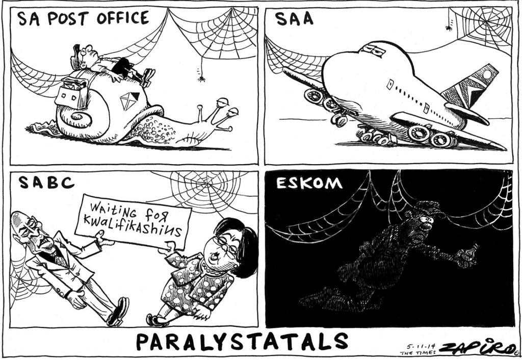 Zapiro: SA’s dedicated parastatals
