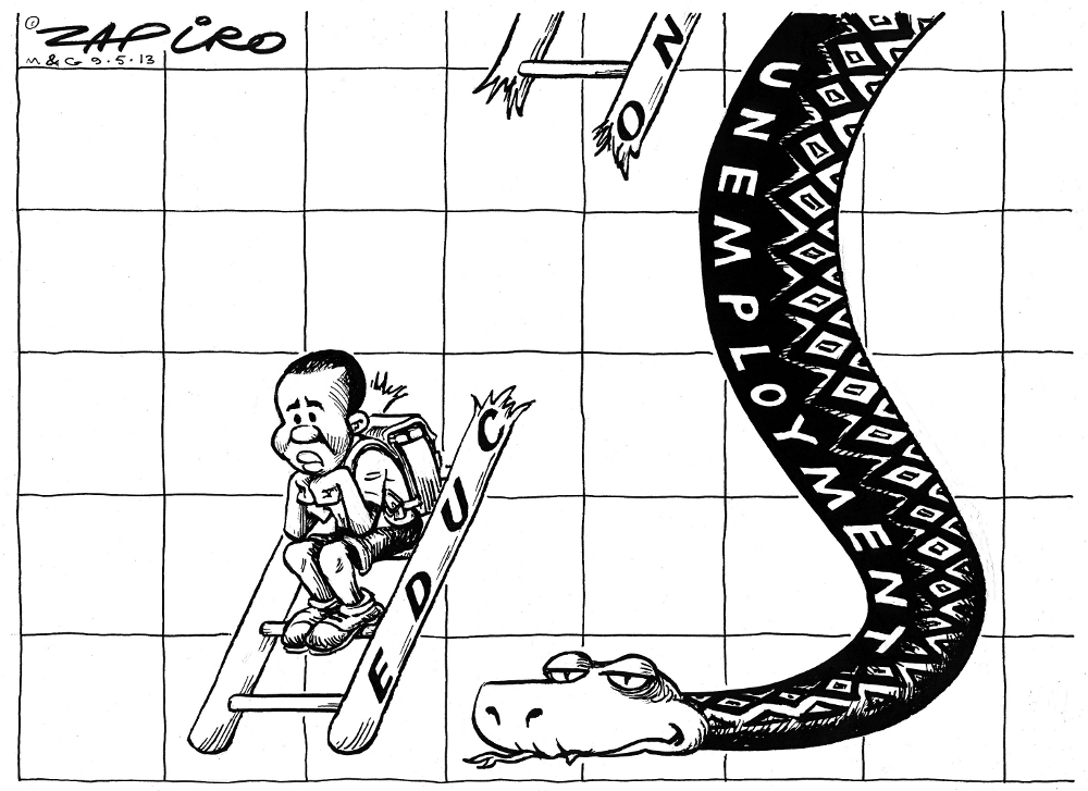 Zapiro: Snakes and ladders: SA’s education and employment