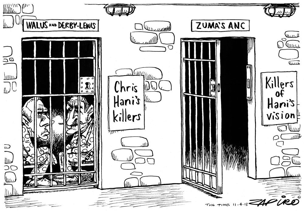 Zapiro: Killers of Hani’s vision