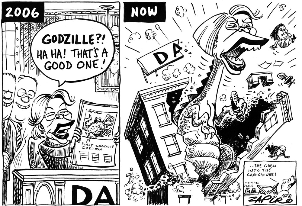 Zapiro: Helen Zille – then and now