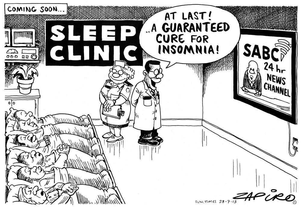 Zapiro: On the SABC’s 24-hour news channel