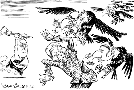 Zapiro: Ayob and Calder as Vultures
