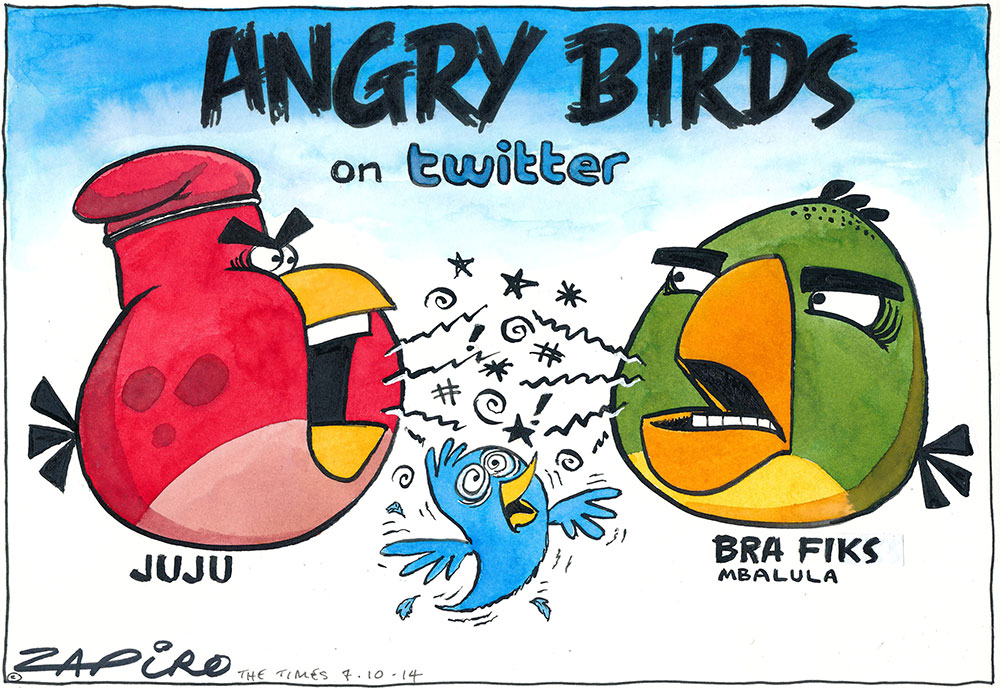 Zapiro: Juju vs Fikile: The angry birds of Twitter