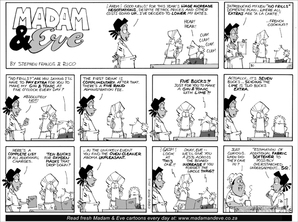 Madam and Eve: Wage increase
